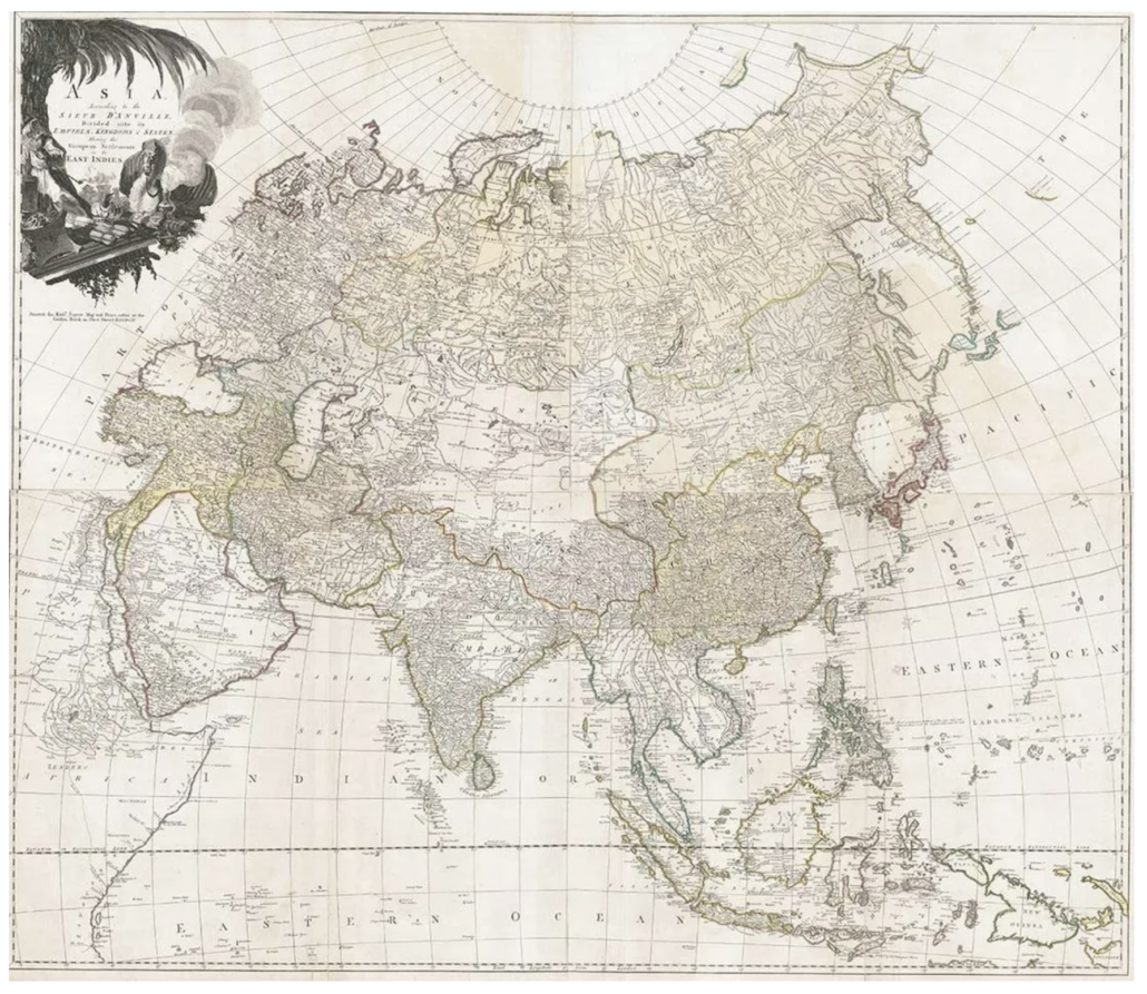 ‘Asia According to the Sieur D'anville,’ 1772, estimated at $3,000-$4,000