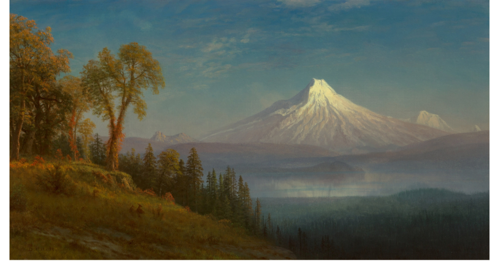‘Mount St. Helens, Columbia River, Oregon,’ Albert Bierstadt, estimated at $120,000-$180,000