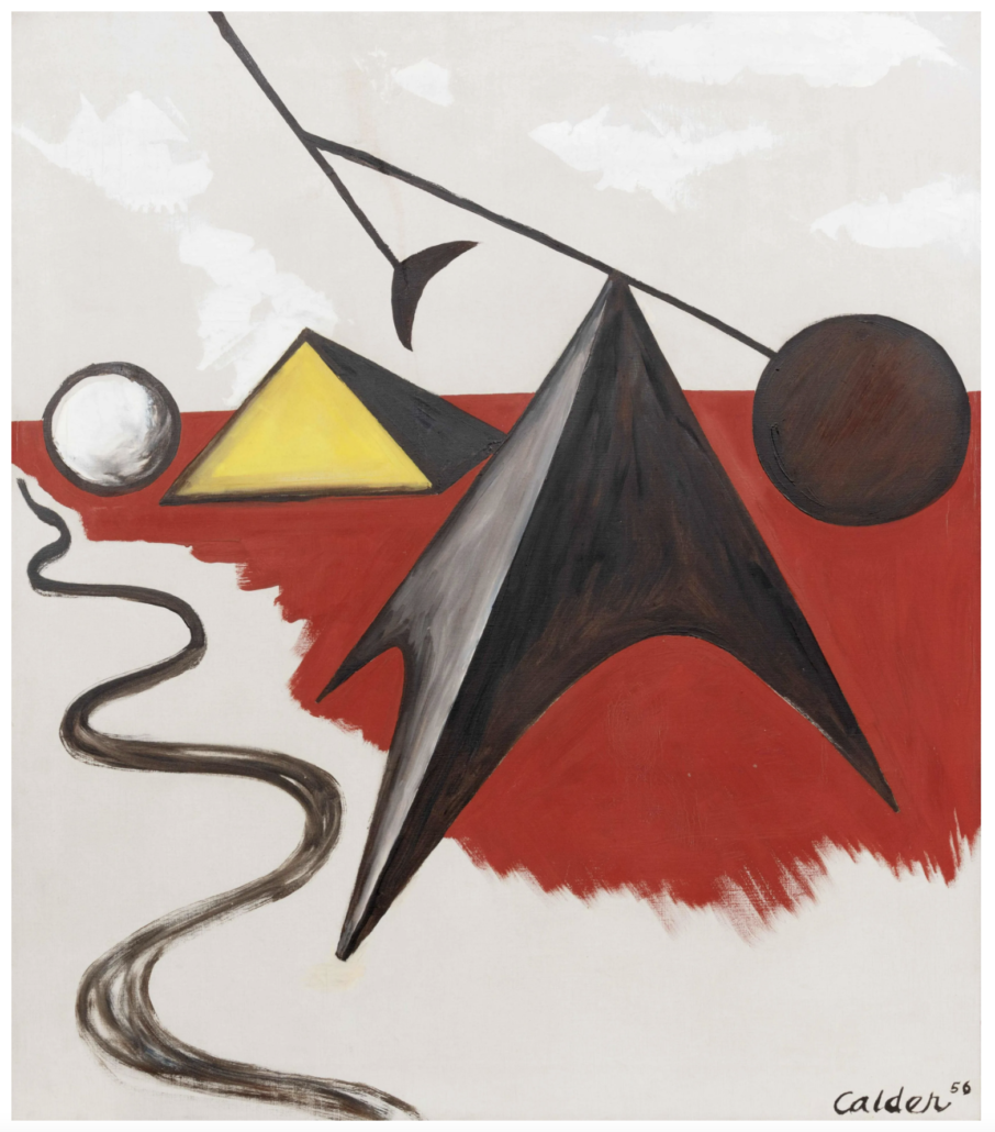 ‘Pyramidal Shapes,’ 1956, by Alexander Calder, estimated at $200,000-$300,000