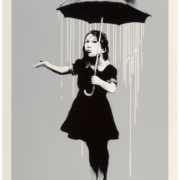 Banksy, ‘NOLA (White Rain),’ which sold for $162,500