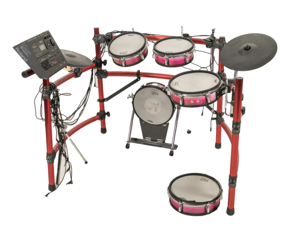 Roland TD-10 electronic drum set, estimated at $100-$1,000