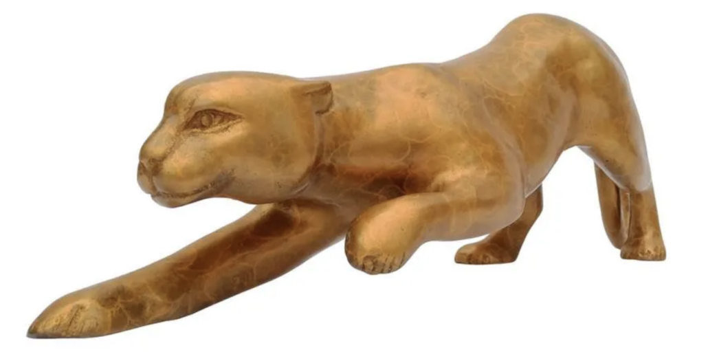 Creeping leopard bronze, $800-$1,000