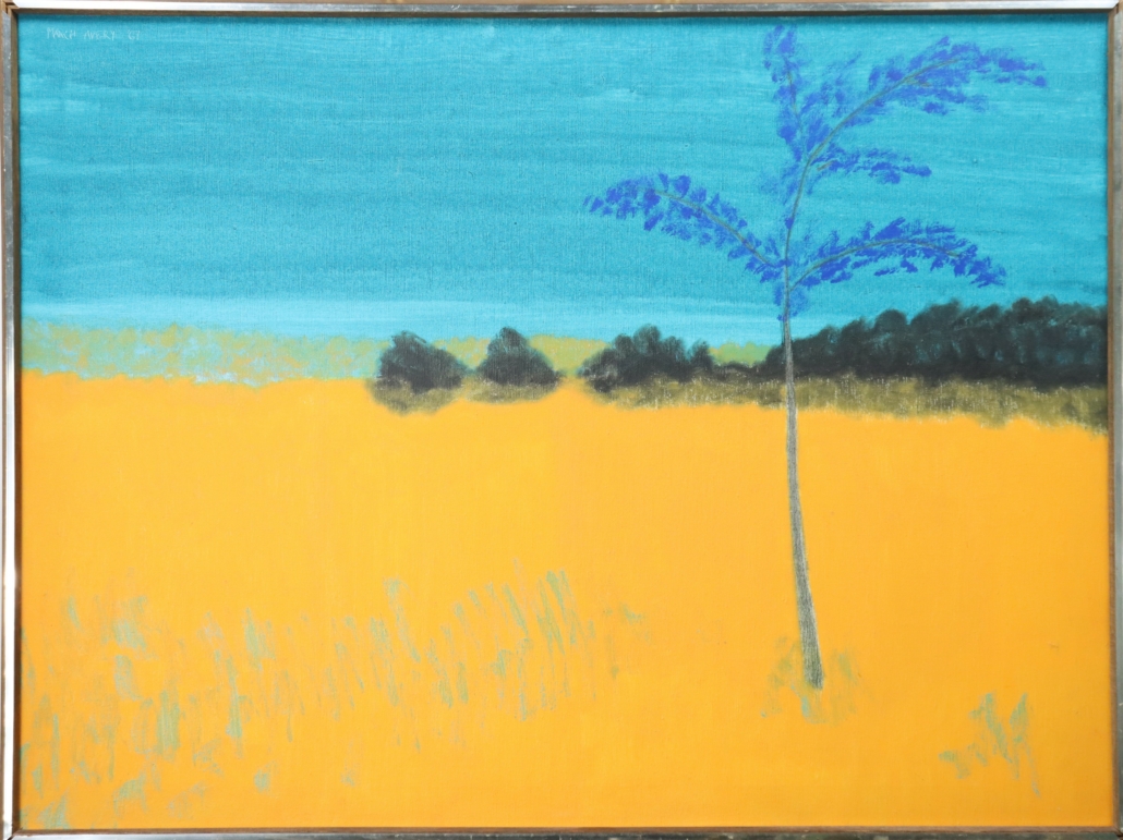  March Avery, ‘Blue Tree Blue Sky,’ sold for $16,000