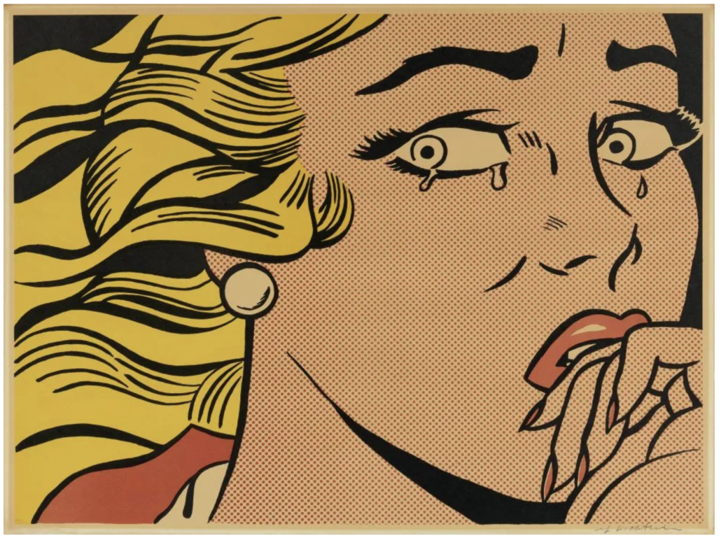 Roy Lichtenstein's ‘Crying Girl (Corlett II.1),’ estimated at $20,000-$30,000