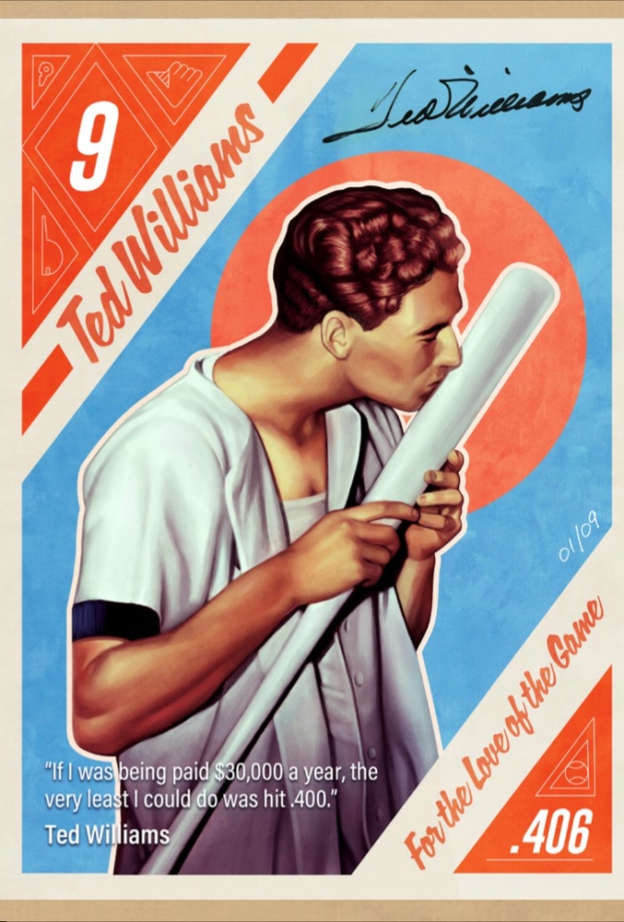 Claudia Williams, daughter of the late baseball legend Ted Williams, commissioned a set of baseball cards to offer via auction as NFTs (non-fungible tokens).