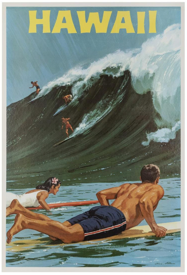 Charles Allen's 1960s-era ‘Hawaii’ poster, which sold for $2,640