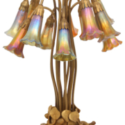 Tiffany Studios 12-light Lily table lamp, estimated at $30,000-$50,000