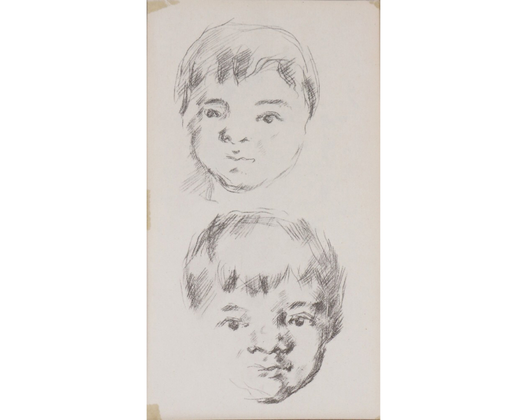 Two-sided Paul Cezanne drawing of his son, estimated at $20,000-$40,000