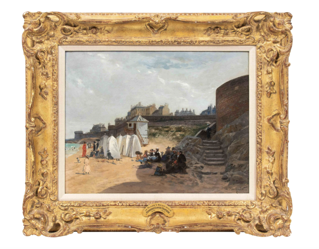 Edmond-Louis Dupain, ‘La Plage a Saint-Malo,’ estimated at $3,000-$5,000