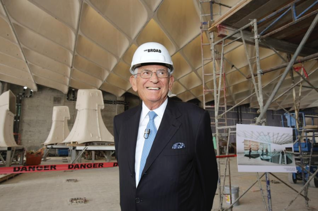 Philanthropist and museum founder Eli Broad, who died April 30 at the age of 87.