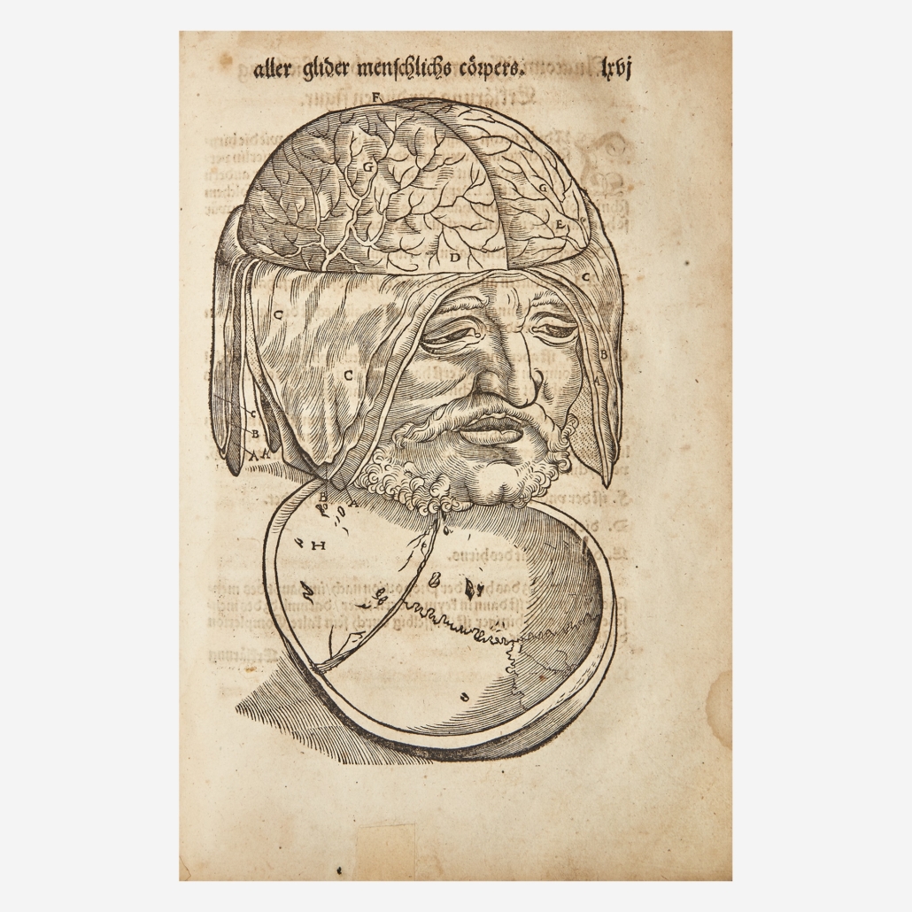 Illustration from Walther H. Ryff’s 1541 scientific text, $8,000-$12,000