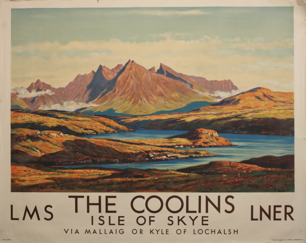 William Douglas Macleod poster design for The Coolins, estimated at £800- £1,200
