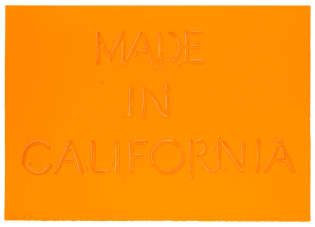 Ed Ruscha, ‘Made in California,’ estimated at $50,000-$70,000