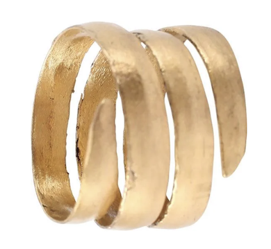 24K Viking gold coil ring, estimated at $400-$500