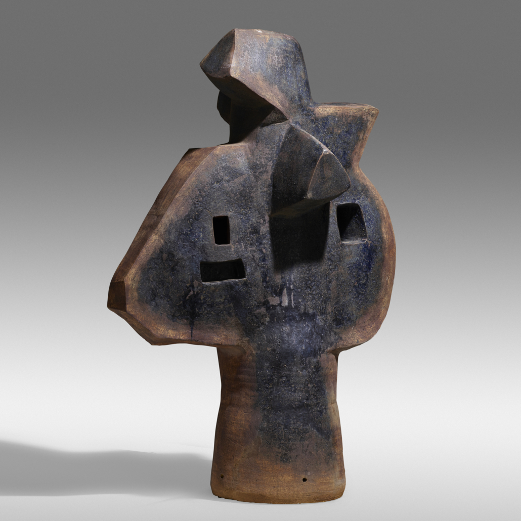 Early sculpture by Peter Voulkos, which sold for $400,000