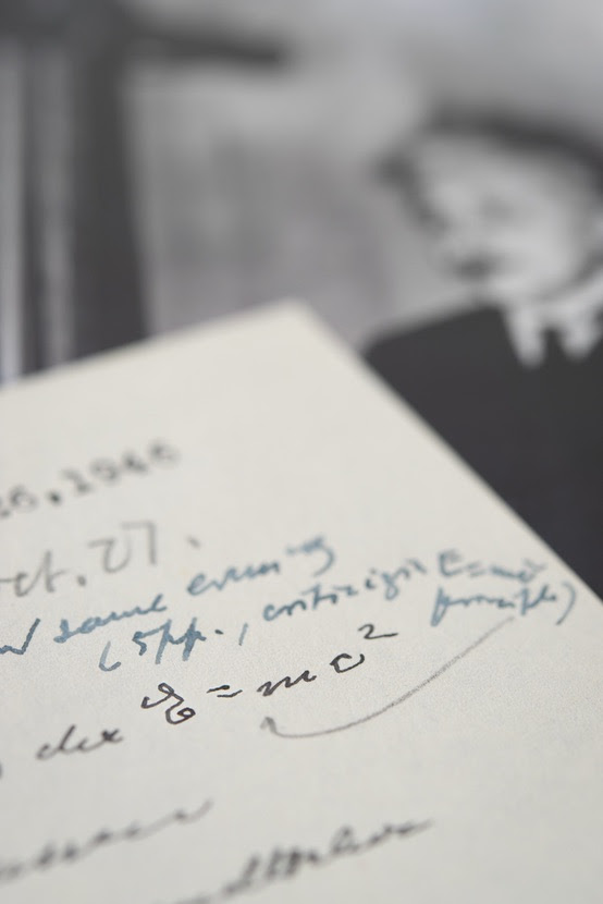 Image of the 1946 letter in which Einstein handwrites the famous equation E = mc2, estimated at $400,000-$600,000