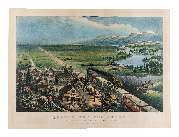 Currier and Ives print, ‘Westward the Course of Empire Takes Its Way,’ which sold for $22,500