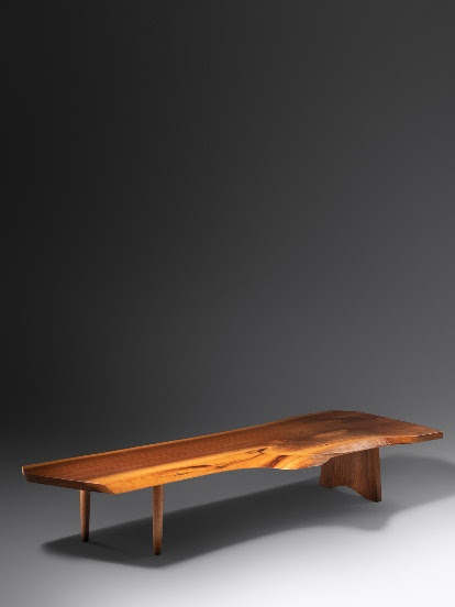 Mira Nakashima coffee table, which sold for $28,125, more than five times its estimate