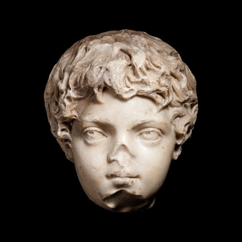 Roman marble portrait head of the young Caracalla, estimated at $80,000-$120,000