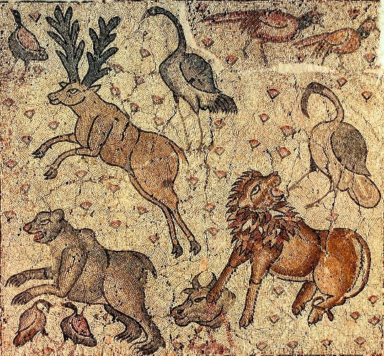 Late Roman polychrome stone mosaic, estimated at $50,000-$80,000