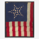 Civil War-era 34 shooting star pattern American flag, estimated at $30,000-$50,000