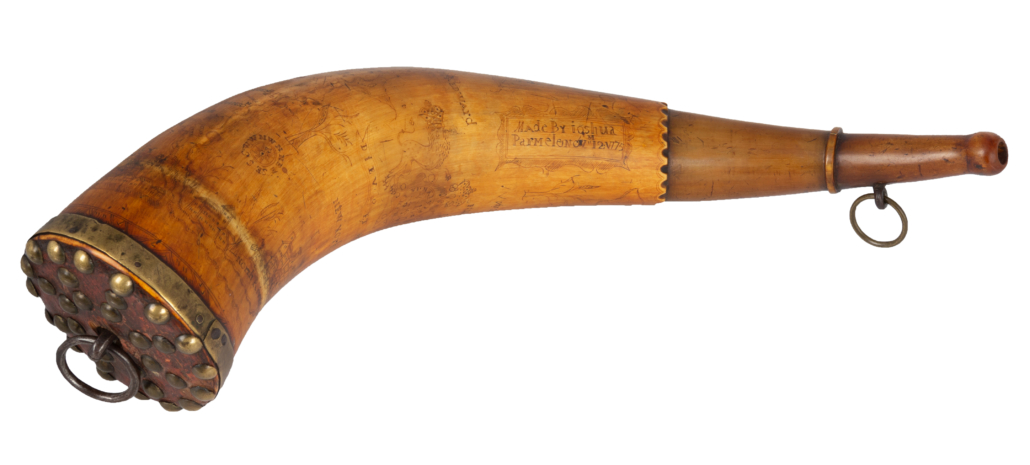 Map powder horn of Colonel Timothy Bedel, which sold for $22,200