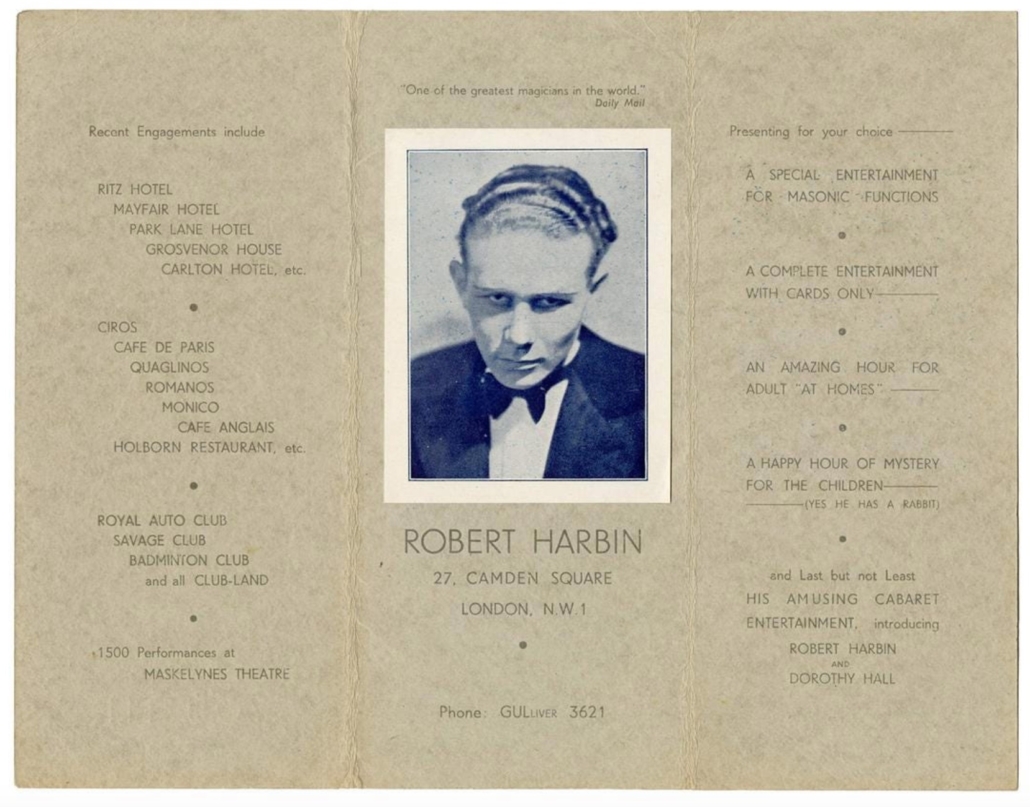 Large archive of Robert Harbin ephemera and correspondence, which sold for $12,000