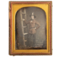 Half plate daguerreotype of firefighter Walter Van Erven Dorens, estimated at $15,000-$25,000