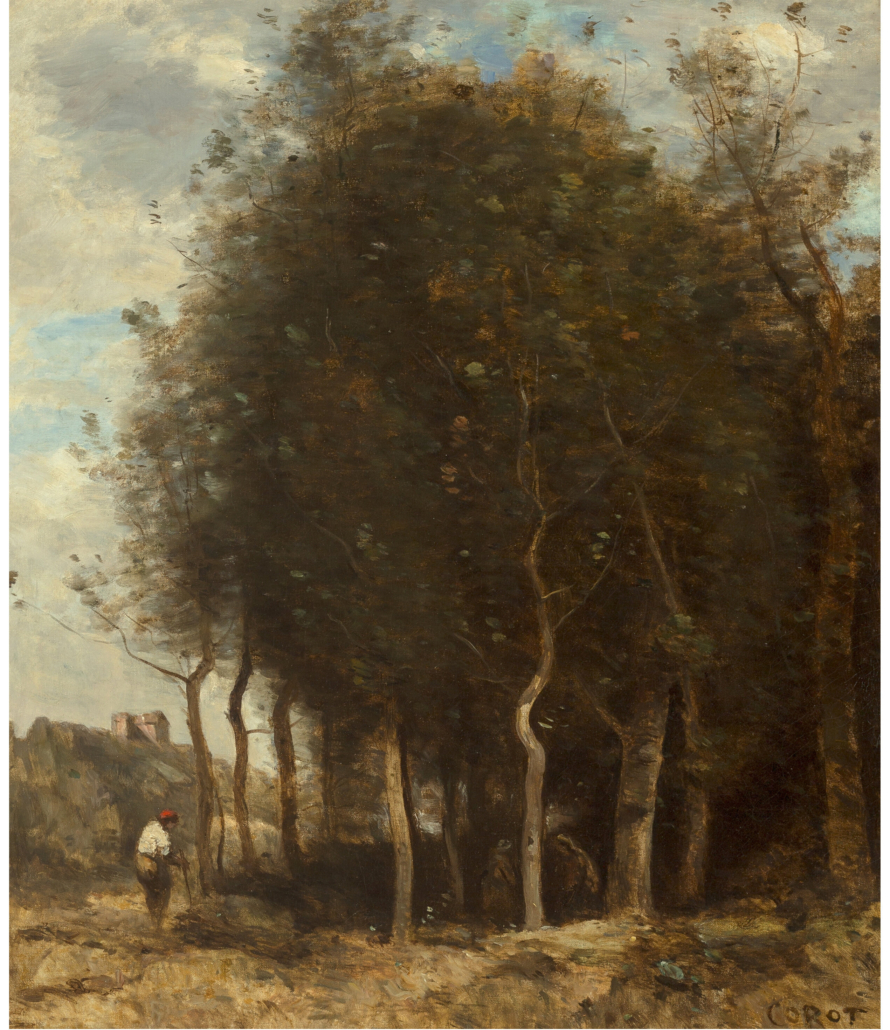 Jean-Baptiste-Camille Corot, ‘Lisiere de bois,’ estimated at $150,000-$250,000