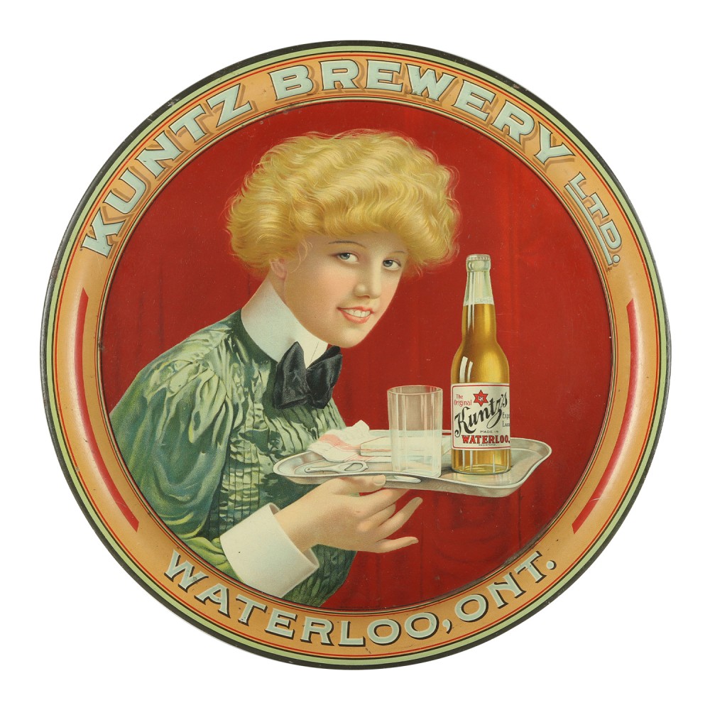 Kuntz Brewery ‘Bologna Girl’ beer tray, which sold for CA$3,540