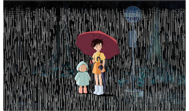 Cel setup with key master background from Studio Ghibli’s ‘My Neighbor Totoro,’ which sold for $84,000