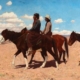 Gaspard de Latoix, ‘Two Indians on Horseback,’ which sold for $37,500