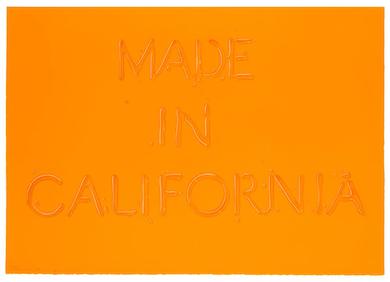 Ed Ruscha, ‘Made in California,’ which sold for $100,000