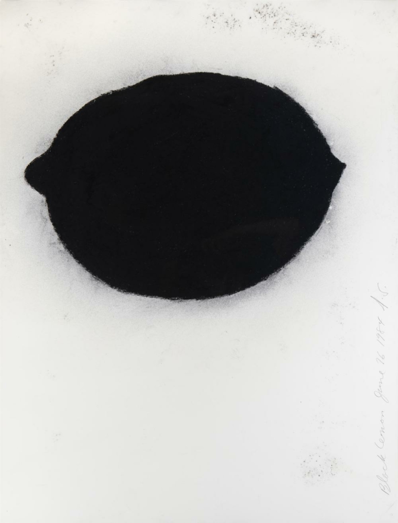 Donald Sultan, ‘Black Lemon,’ which sold for $15,000