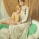 Giulio de Blaas, ‘Portrait of Mrs. Hutton and daughter Nedenia Hutton,’ 1929 oil on canvas. Courtesy of Hillwood Estate, Museum & Gardens