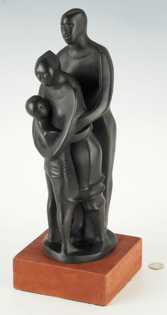 Elizabeth Catlett bronze, estimated at $18,000-$22,000
