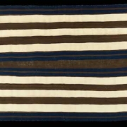 Navajo Classic period wearing blanket, first phase Ute, 1840-1860, single-ply handspun Churro wool, Lucke Collections, T015-2021,1