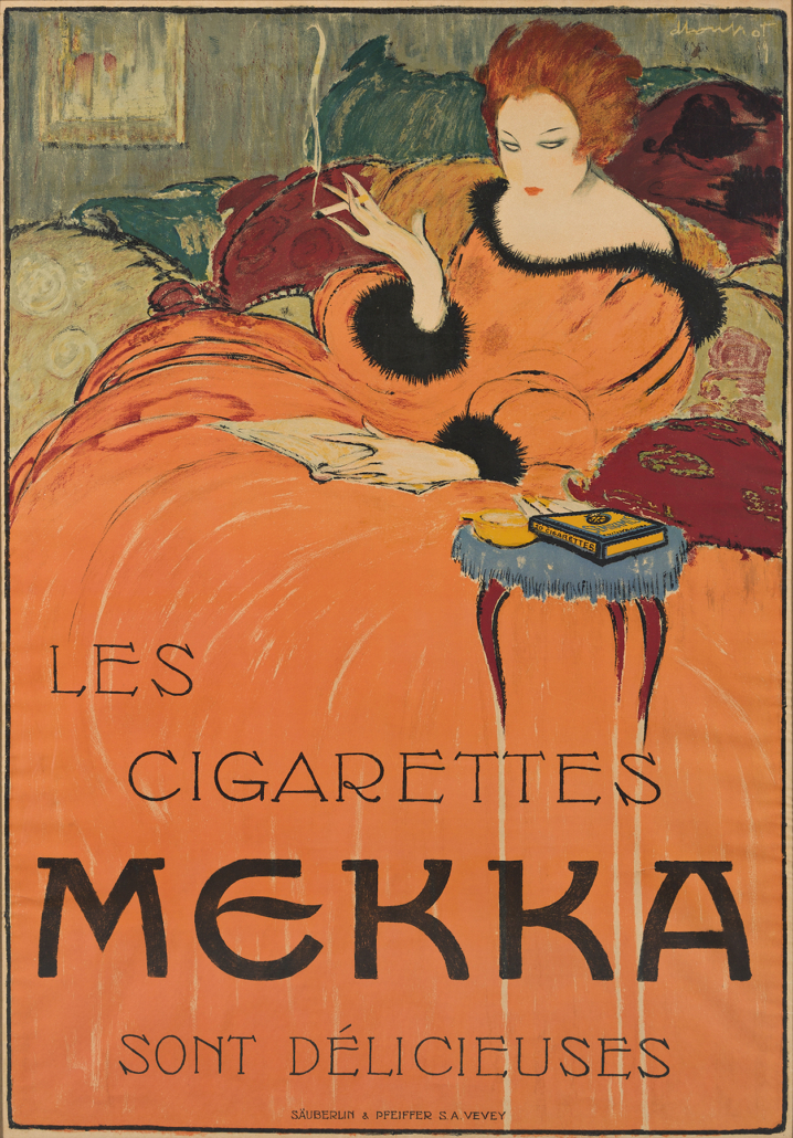 Charles Loupot, ‘Les Cigarettes, Mekka,’ 1919, estimated at $15,000-$20,000