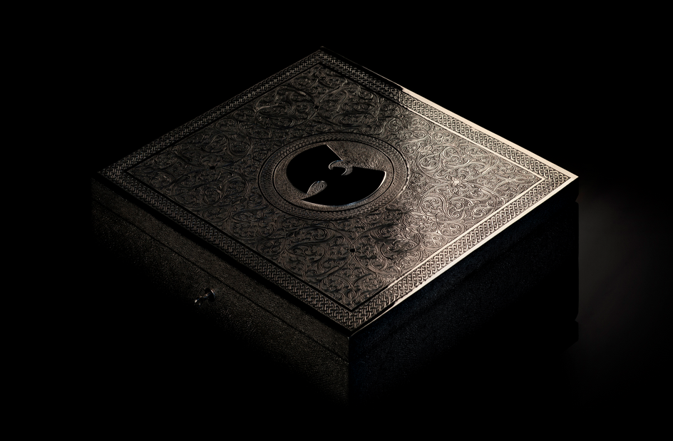 British Moroccan artisan Yahya Rouch crafted a silver nickel box to hold the sole copy of the Wu-Tang Clan’s ‘Once Upon a Time in Shaolin.’ The United States Department of Justice announced it had sold the album to an anonymous buyer for an undisclosed sum. Courtesy of Wikimedia Commons. Photographed by Wutangcashew in March 2014.