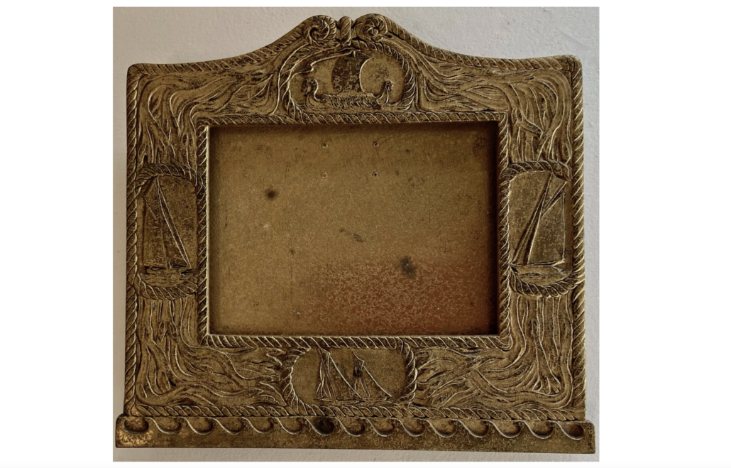 Tiffany Studios bronze easel-back picture frame, estimated at $600- $1,200