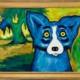 George Rodrigue ‘Blue Dog’ acrylic on canvas, estimated at $68,000-$72,000