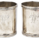 Two silver camp cups used by George Washington during the Revolutionary War will go to auction July 29.