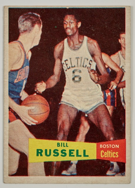 1957-58 Topps Bill Russell rookie card, est. $7,000-$10,000