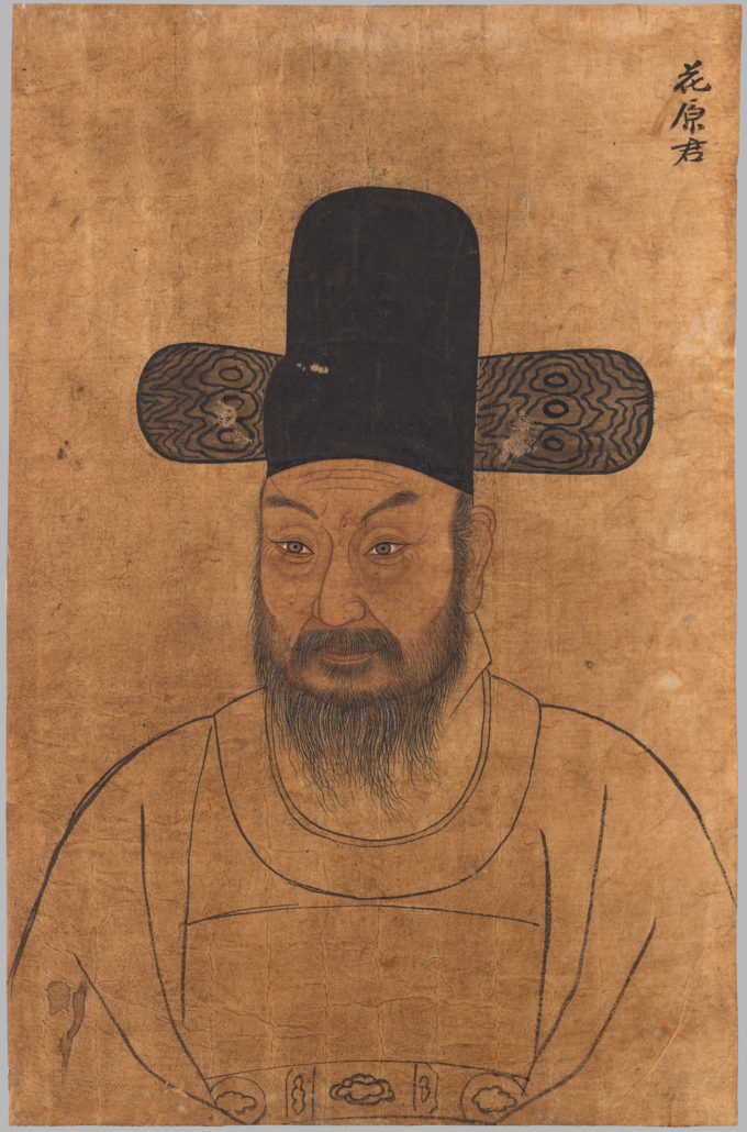 Draft portrait of Gwon Hihak, 1751. Korea, Joseon dynasty (1392-1910). Ink and colors on paper. Asian Art Museum, gift of Arthur J. McTaggart, 1992.203.b. Photograph © Asian Art Museum.