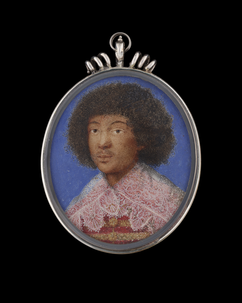 Portrait of Zaga Christ (Ṣägga Krǝstos), 1635, Giovanna Garzoni, (Italian, 1600-1670). Watercolor and bodycolor on vellum mounted on card; silver frame is later. Museum Friends Fund. Courtesy of Phillip Mould and Company, London.