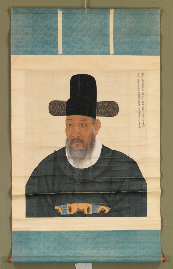 Portrait of Oh Myeonghang, 1728-1800. Korea, Joseon dynasty (1392-1910). Ink and colors on silk. Gyeonggi Provincial Museum. Photograph © Gyeonggi Provincial Museum.
