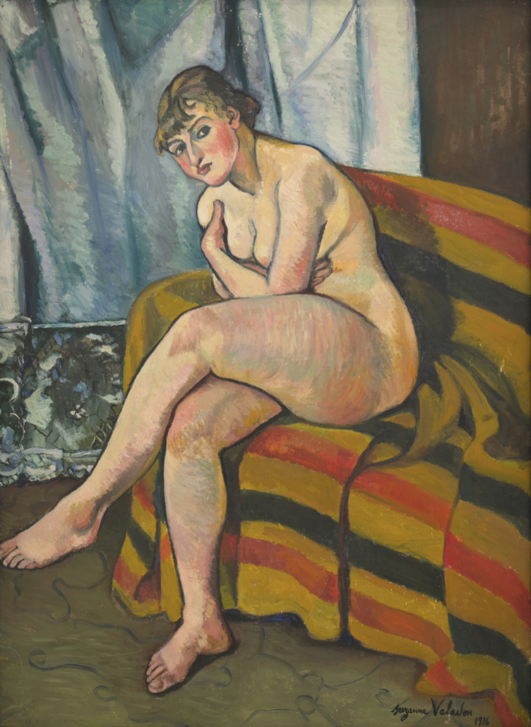 Suzanne Valadon, ‘Nude Sitting on a Sofa,’ 1916. The Weisman & Michel Collection. © 2021 Artist Rights Society (ARS), New York