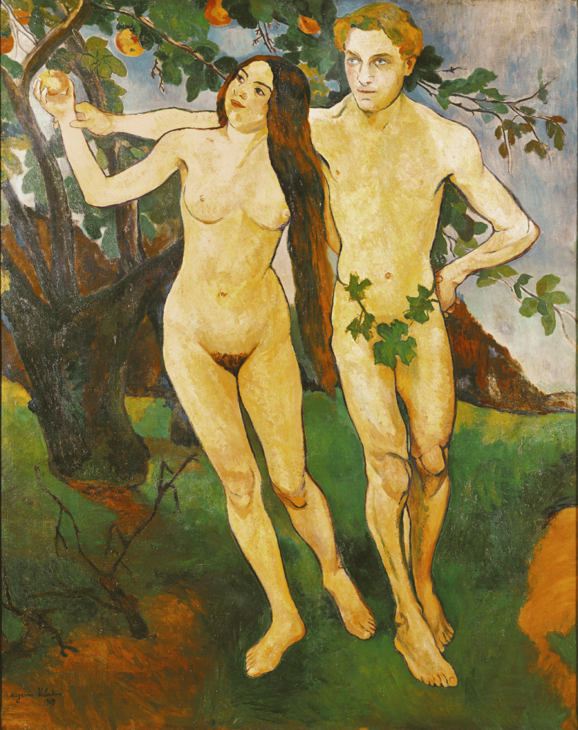 Suzanne Valadon, ‘Adam and Eve,’ 1909. Centre Pompidou – Musee National d’Art Moderne/CCI, Paris, Gift of the State, Purchase, 1937. © 2021 Artist Rights Society (ARS), New York/Photo by Jacqueline Hyde/Image © CNAC/MNAM, Dist. RMN-Grand Palais/Art Resource, NY