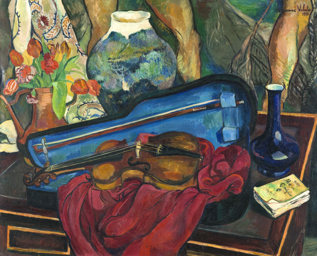 Suzanne Valadon, ‘The Violin Case,’ 1923. Musee d’Art Moderne de Paris, Museum Purchase, 1937. © 2021 Artist Rights Society (ARS), New York/Image © Musee d’art moderne de la ville de Paris, France/HIP/Art Resource, NY