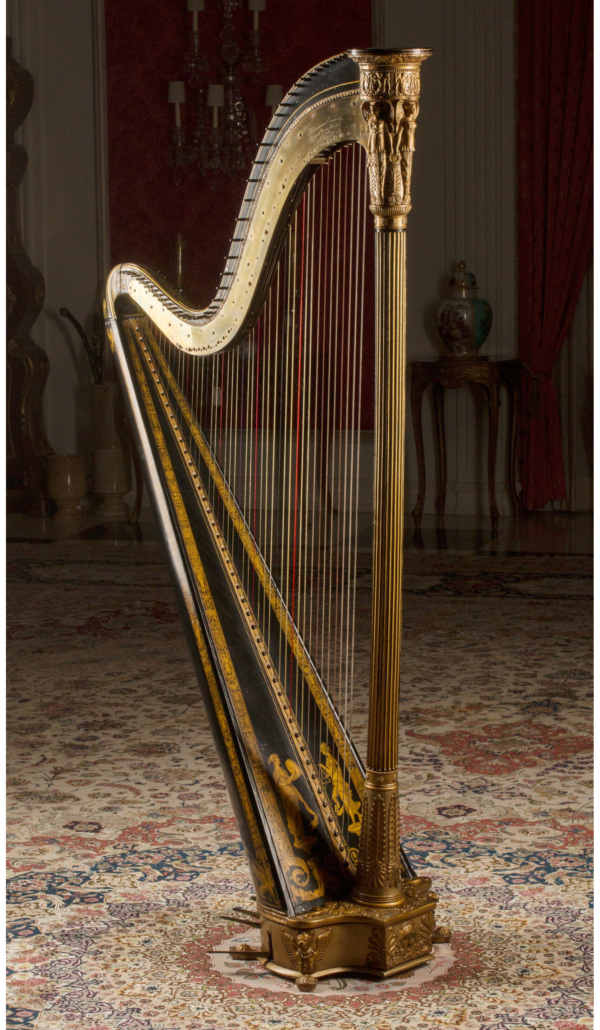 19th-century French Erard floor harp, $19,375